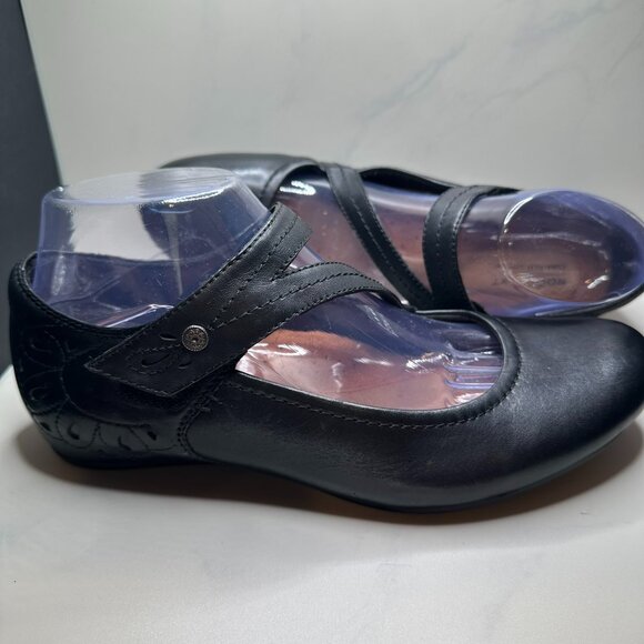 Rockport Cobb Hill Women's Black Double Strap MaryJane Flat (Sharleen) Size 9 - Picture 2 of 7